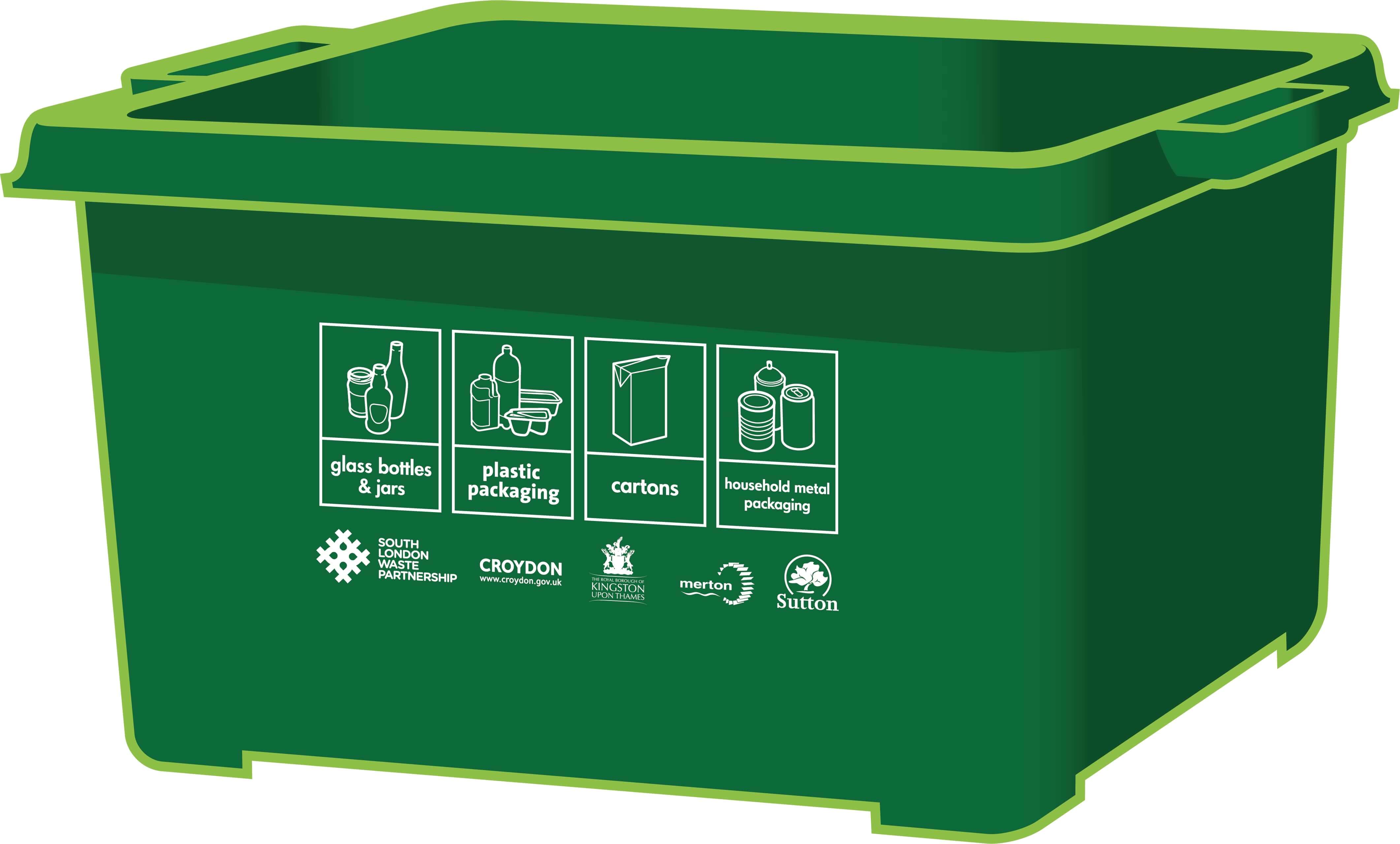 Green recycling box