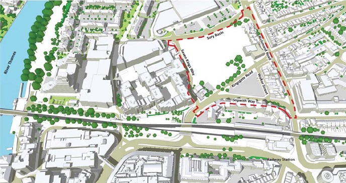 Plan showing the North Kingston area