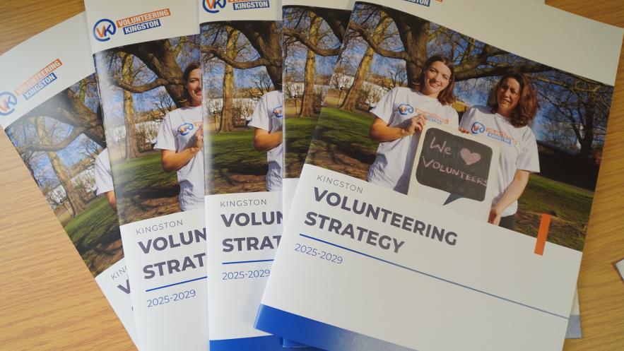 Paper copies of Kingston's Volunteering Strategy