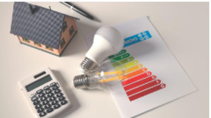 Energy items on a table