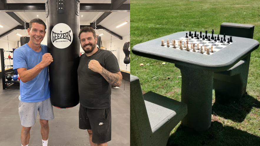 Knockout new boxing gym and outdoor chess for all  open for residents in Kingston 