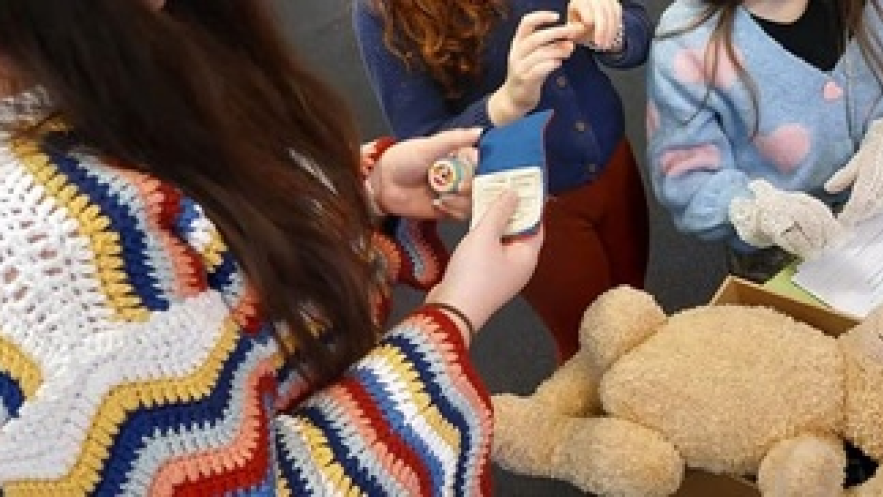 A broken toaster, calculator and teddy bear take a trip to the library…