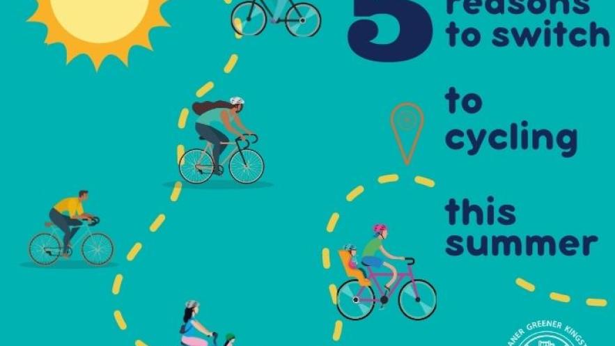 Five reasons to switch to cycling in Kingston this summer